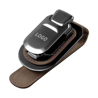 Car Glasses Clip/Bill Clip Sun Visor Storage Glasses - brown-support-customizationlogo-order-contact-notes-1-pack