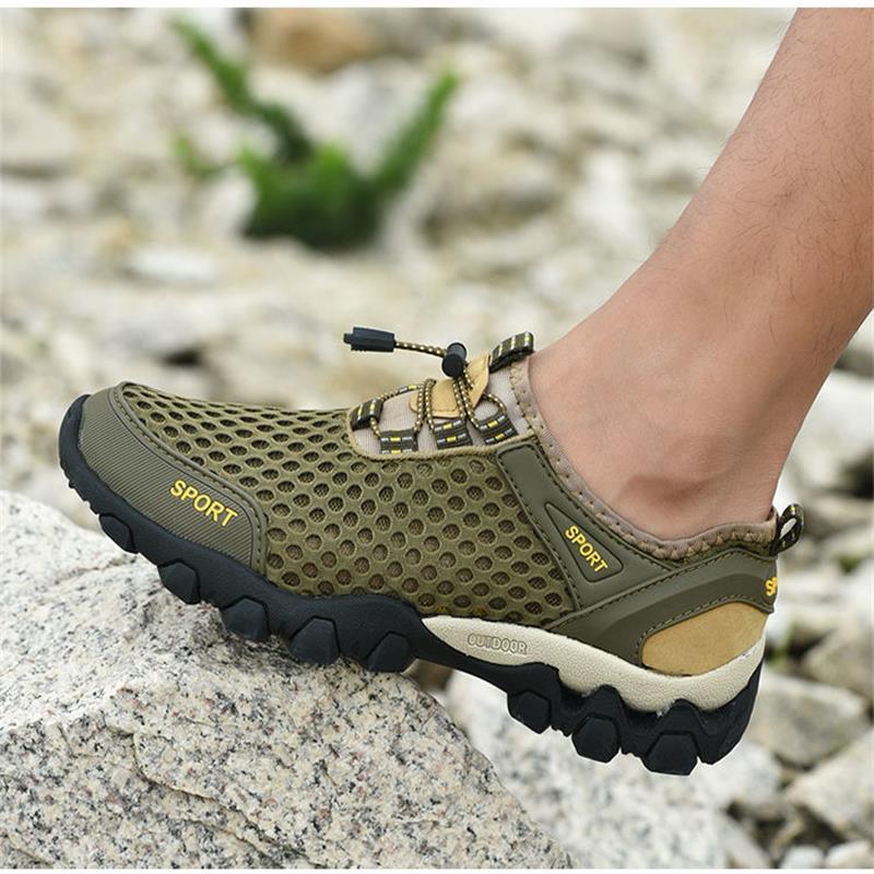 Waterproof quick drying casual shoes Men's sandals men's summer outdoor sports hiking shoes Breathable Crocs wading upstream streams