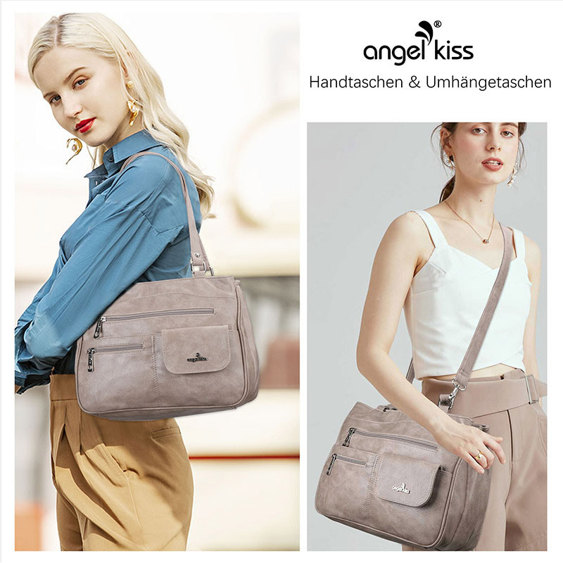 Comercio exterior popular transfronterizo Bolso de mujer Bolso de mensajero de hombro retro europeo y americano Bolso de mano portátil de gran capacidad Venta directa de fábrica