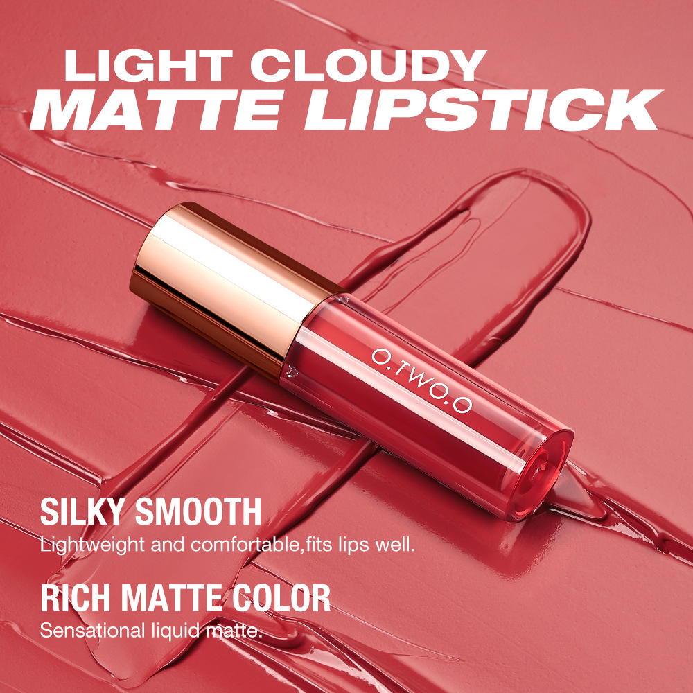 O.two.o Silky Smooth Matte Lip Gloss, Long Lasting Non Stick Glaze_voghion.com