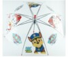 Factory price Direct selling POE 19 -inch children's transparent umbrella cartoon long -handle long umbrella plus logo advertising transparent umbrella