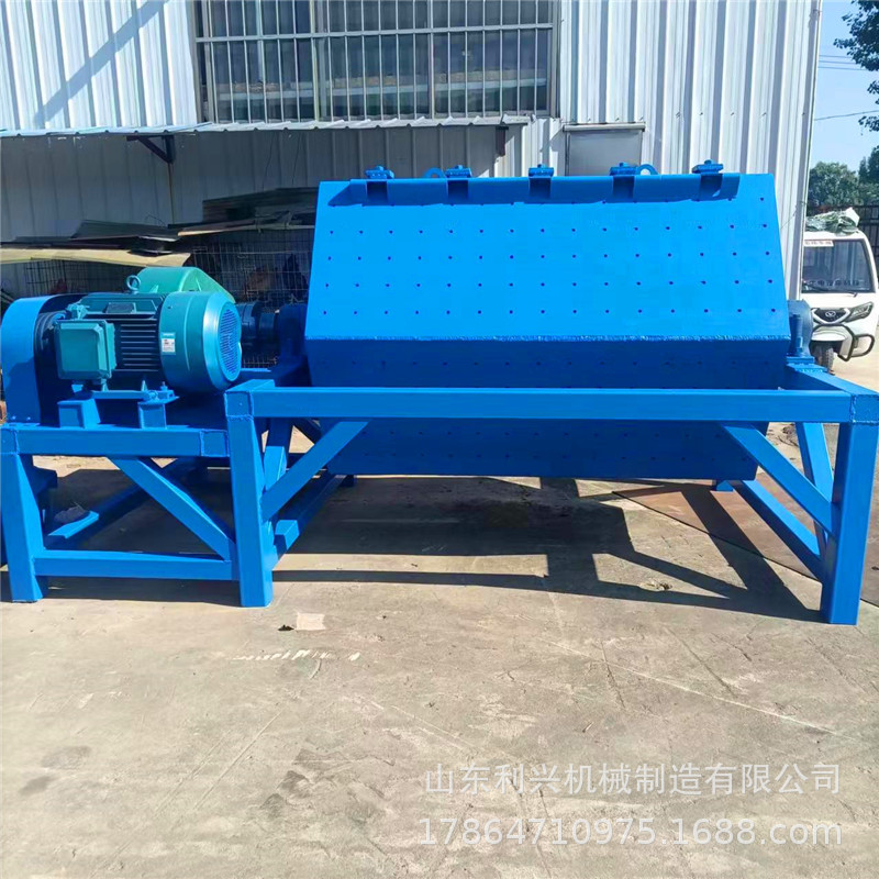 电厂火烧铁破碎料干磨机 金属去锈除锈机 石头研磨去棱角滚石机