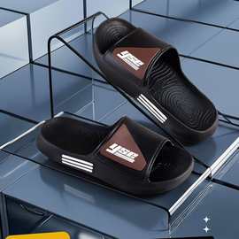 2026夏季外出沙滩厚底网红一字拖轻便韩版简约男士潮流运动拖2606