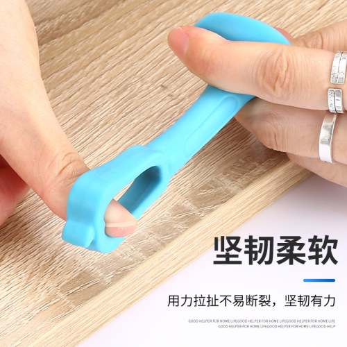 Silicone new door suction punch-free door handle Rubber suction cup door bumper door stop Anti-collision bathroom buffer magnetic bumper