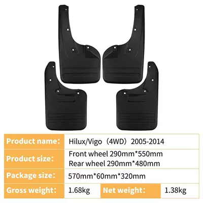 Mudguard Hilux Vigo 4Wd
