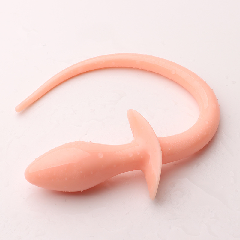 Fox-Themed Wearable Anal Tail Plug, TPE Dog Tail Costume Accessory for Adults — detail image 3