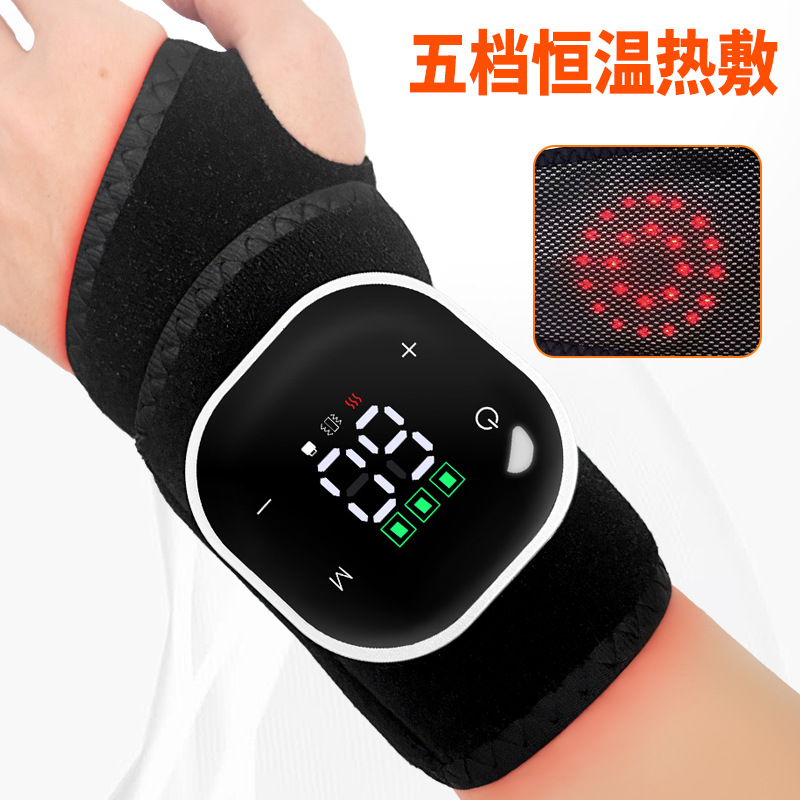 Nuevo masajeador de muñeca transfronterizo de muñeca calefacción eléctrica de vibración masajeador de compresión caliente aparato de fisioterapia de calor doméstico explosión