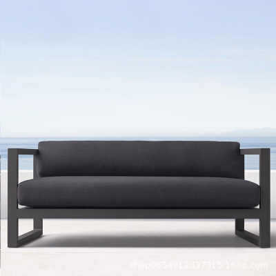 Sofá al aire libre protector solar impermeable jardín relajante aleación de aluminio patio al aire libre interior y exterior hotel combinación sofá balcón