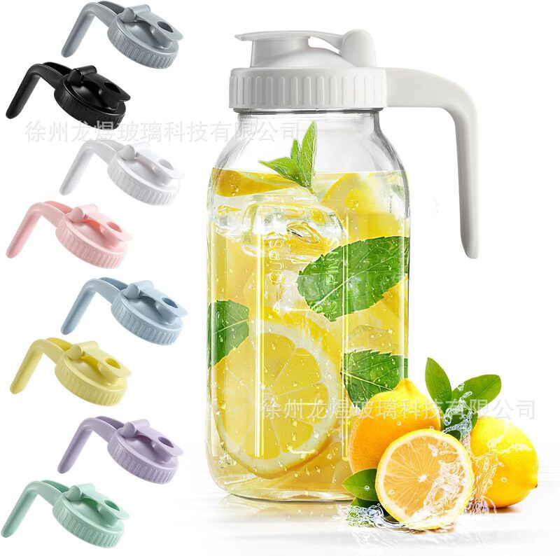 Amazon 64oz Mason Jar with Scale Cold Water Pitcher Glass Pitcher 32oz Coffee Filter Mesh Handle Lid Amazon 64oz Mason Jar with Scale Cold Water Pitcher Glass Pitcher 32oz Coffee Filter Mesh Handle Lid