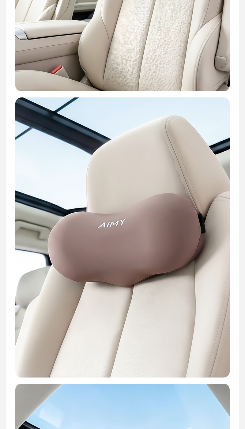 Soft Memory Foam Car Headrest, Breathable Neck Pillow, Comfortable Slow Rebound Sleeping Aid, Driver's Neck Pillow