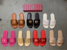 跨境出口源TB家一字全钻鞋面围钻时尚潮流休闲女拖鞋Lady Slipper