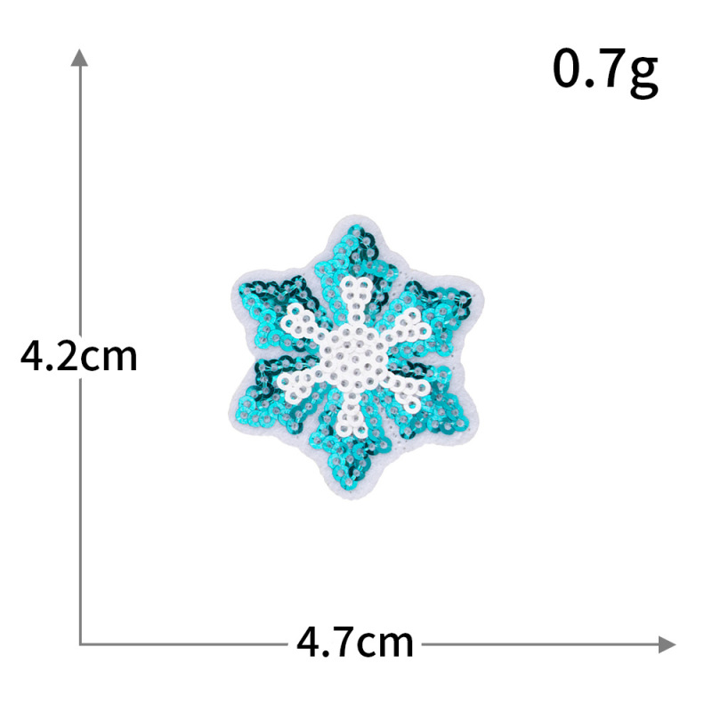 クロスボーダーコンピュータ刺繍ステッカークリスマススパンコール刺繍サンタクロースクリスマスツリースノーフレーク雪だるまヘラジカ刺繍布ステッカー|undefined