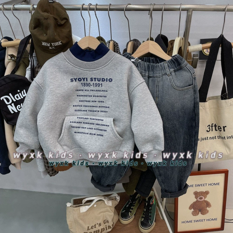 Средний воротник поддельный два плюшевого свитера плюс толстый кашемир