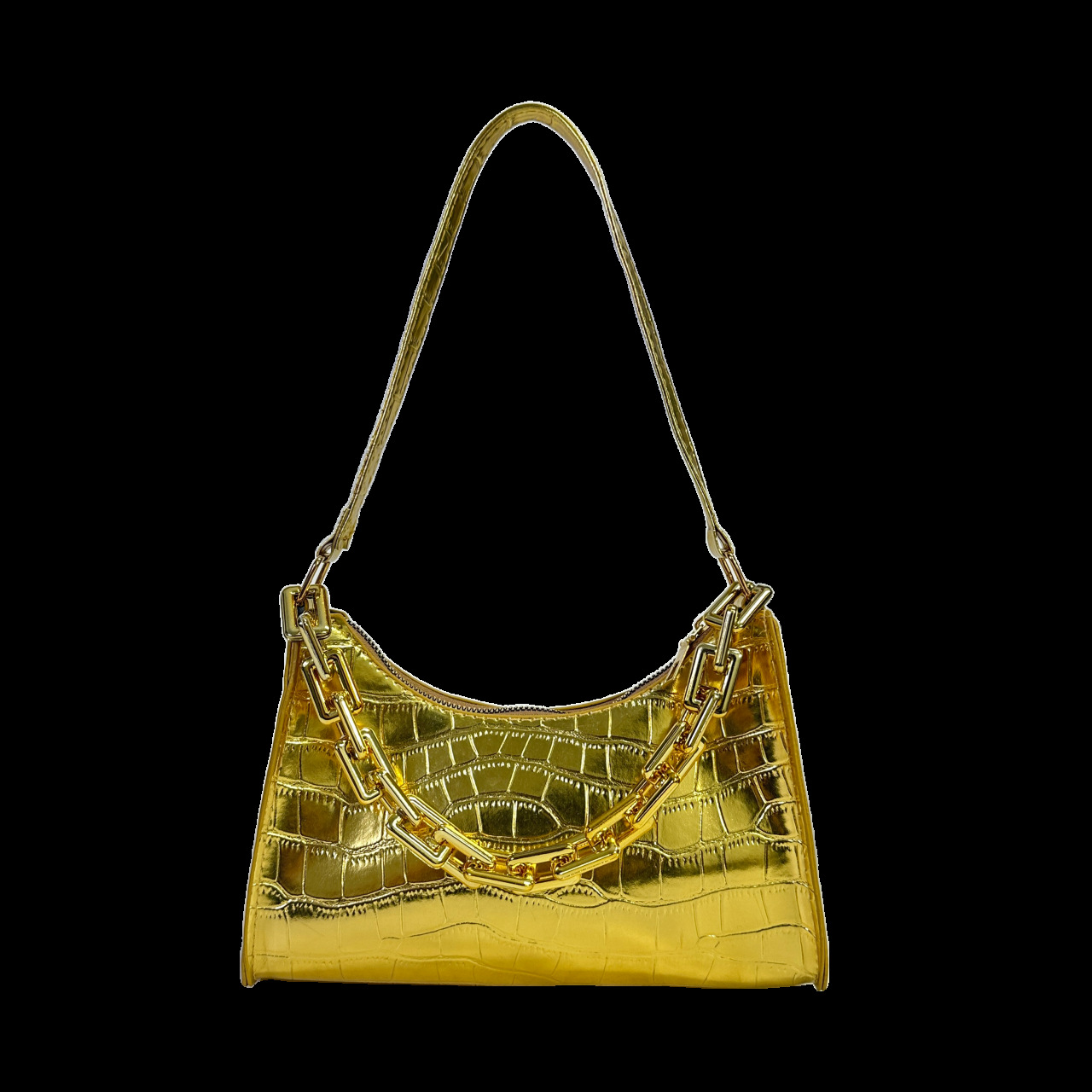 Bolso de axila con patrón de cocodrilo 2025 nuevo bolso de comercio exterior del sudeste asiático bolso de cercanías bolso de hombro de todo fósforo de moda femenina