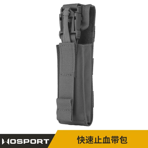 Wosport Quick Tourniquet Bag Quick Release Design Adapted to Molle Mounted Tactical Vest (Chest Mount)