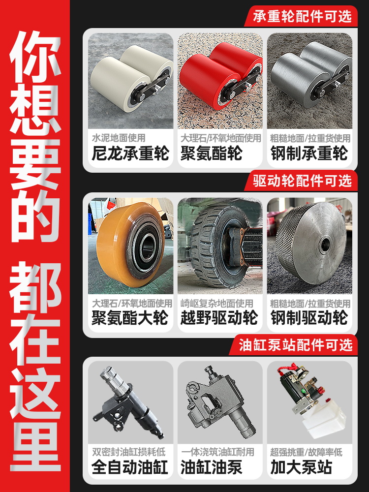 狮克电动叉车配件地牛配件充电器托盘车驱动总成轮油缸手柄控制器