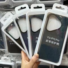 適用華為Pura70pro碳纖維紋手機殼P60/P70十字紋無邊框素皮保護殼