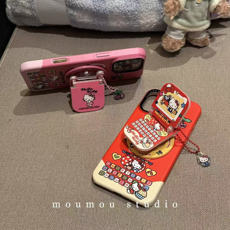 Creative Cat Foldableing Notebook Magnetic Stand Suitable for Iphone17Promax Apple 16 Mobile Phone Case 15 Women