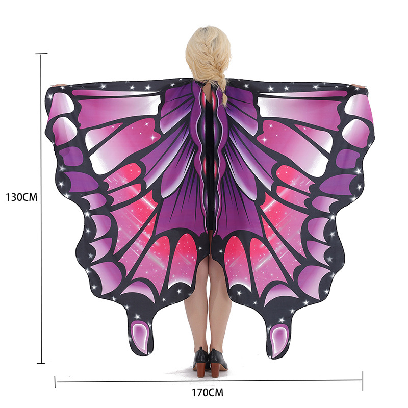 Capa giratoria con alas para danza del vientre, accesorio de cosplay, decoración estilo INS, elección de influencers para sesiones de fotos
