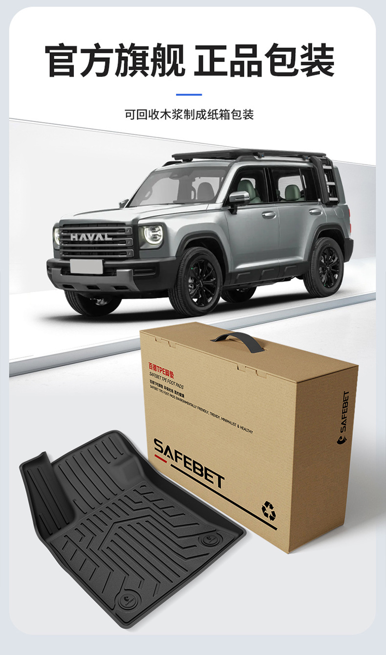 Suitable for Haval H6, Big Dog, Menglong, Xiaolong Max, H6L, All-Weather Tpe Car Floor Mats