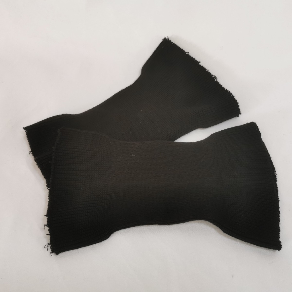 厂家供应黑色阻燃晴纶圆筒针织罗纹袖口 防火服袖口现 货