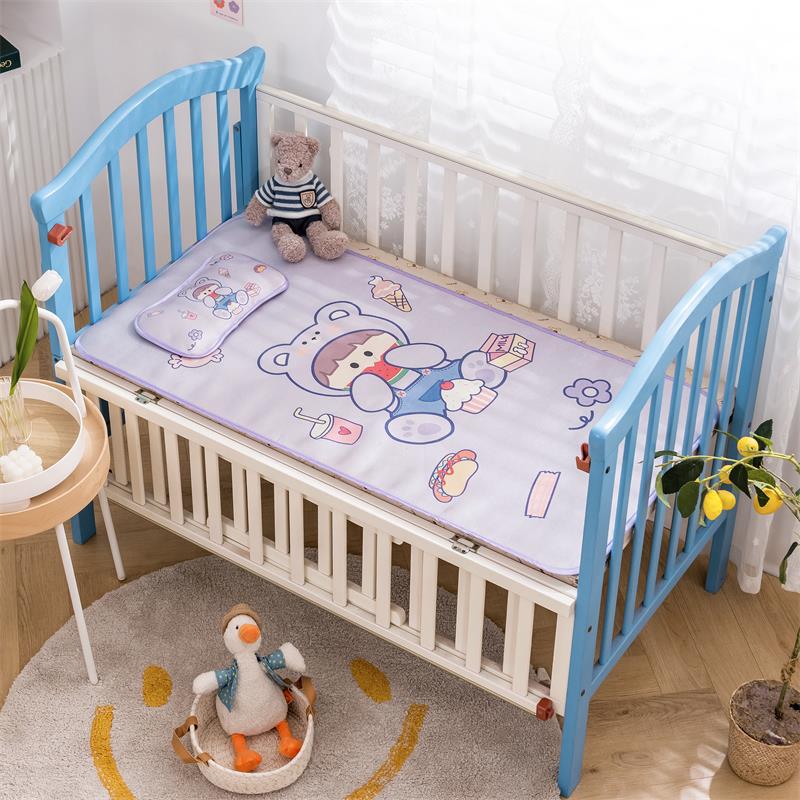 Factory Goods Digital Printed Mat Children's Ice Silk Mat Summer Kindergarten Baby Nap Bed
