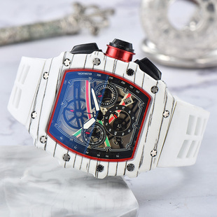 Business fashion quartz glass mirror leisure business watch small three pin multi-function quartz movement alloy quartz watch