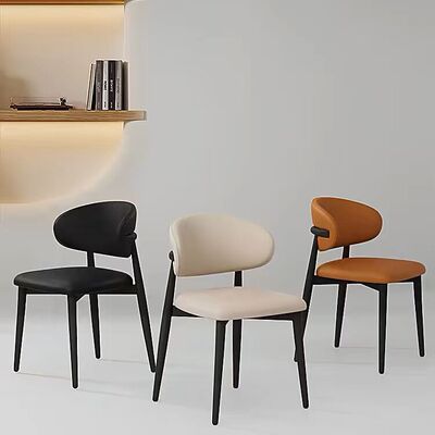 轻奢餐椅现代北欧设计师餐椅简约咖啡厅座椅休闲家用餐厅靠背椅子
