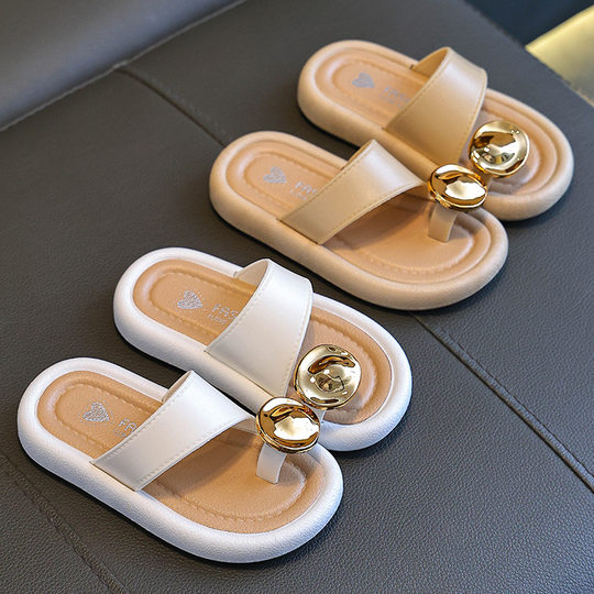 Children's Slippers Explosive Princess High-heeled Western Style Girls' Outer Wear Baby Fashion Internet Popular Soft Bottom Korean Style Out-of-house Sandals