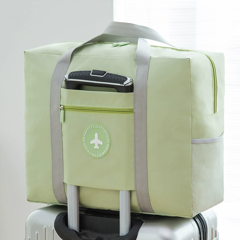 Luggage handheld organizer bag for traveling, folding bag strap, fuchsia storage bag, wholesale