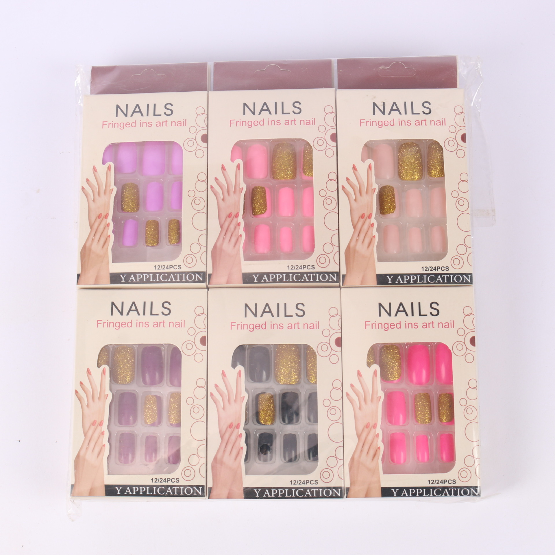 [Fábrica de origen] Uña de desgaste transfronteriza nueva pieza de manicura falsa, productos terminados de pieza de uñas desmontable image 31