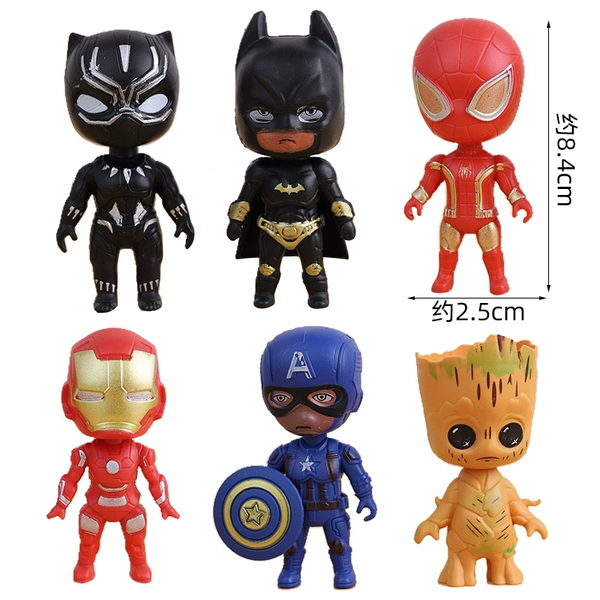 Plastic Q version revenge 6 piece set 2 sets