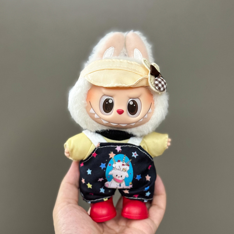 仅衣服适用于拉布布娃衣一二三代搪胶玩偶挂件公仔可穿圣诞娃衣套|undefined