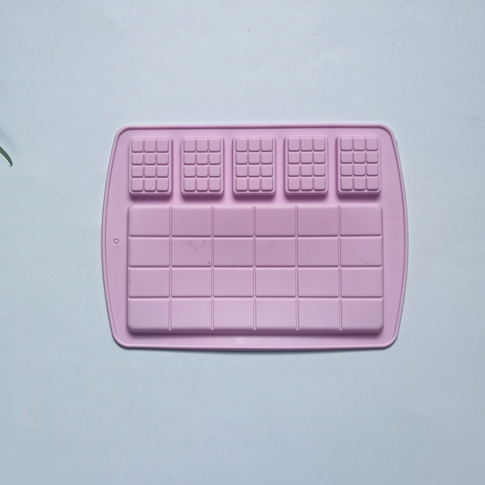 Tamaño waffle chocolate 366 pastel molde de silicona gelatina molde de torta pan herramientas de horneado