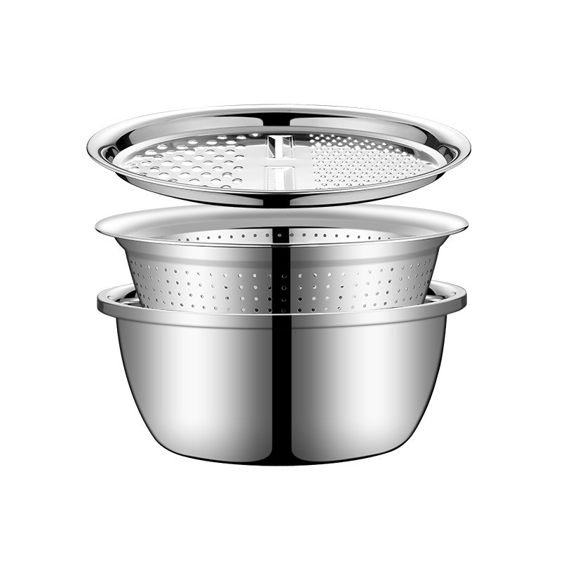 Conjunto de tres piezas de acero inoxidable cuchilla de corte de verduras condimento de arroz de cocina