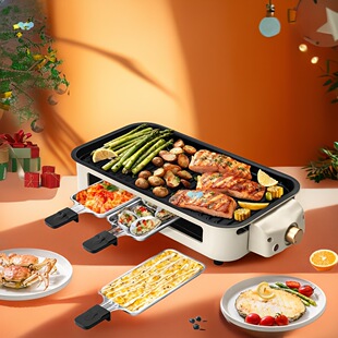 Electric Grill for Kitchen Use Indoor Smokes Featuring a