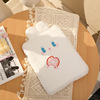 Rabbit, plush small clutch bag, tablet laptop, storage system, liner, Japanese and Korean, with little bears, 11inch