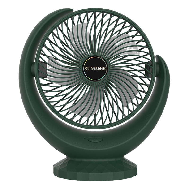 Nuevo mini ventilador USB portátil recargable transfronterizo para oficina, dormitorio, hogar, ventilador de escritorio eléctrico