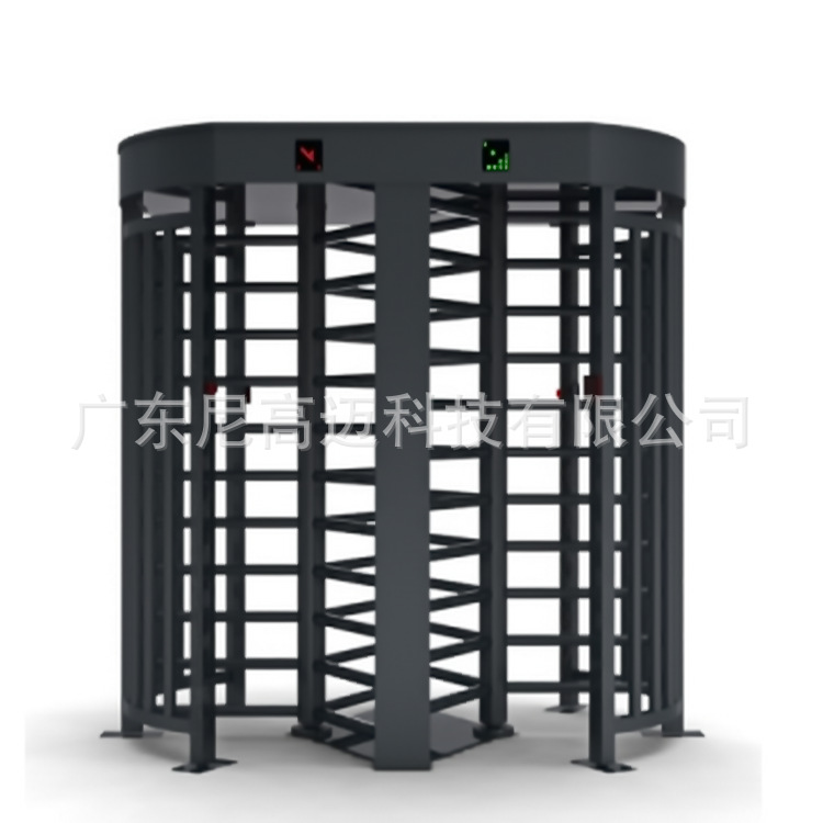 全高转闸人行通道闸不锈钢烤漆智能电动十字转闸旋转门禁栅栏厂家