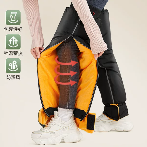 Special Knee Pads for Elderly People with Cold Legs, Warm Winter Knee Pads for Electric Bikes, Leg Covers, Windproof and Fleece-Lined