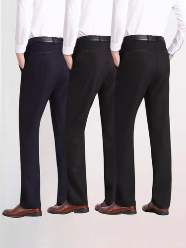 Men's Straight High-Quality Western Pants with Loose and Casual Fall Pants, Dad Pants for Winter Warmth