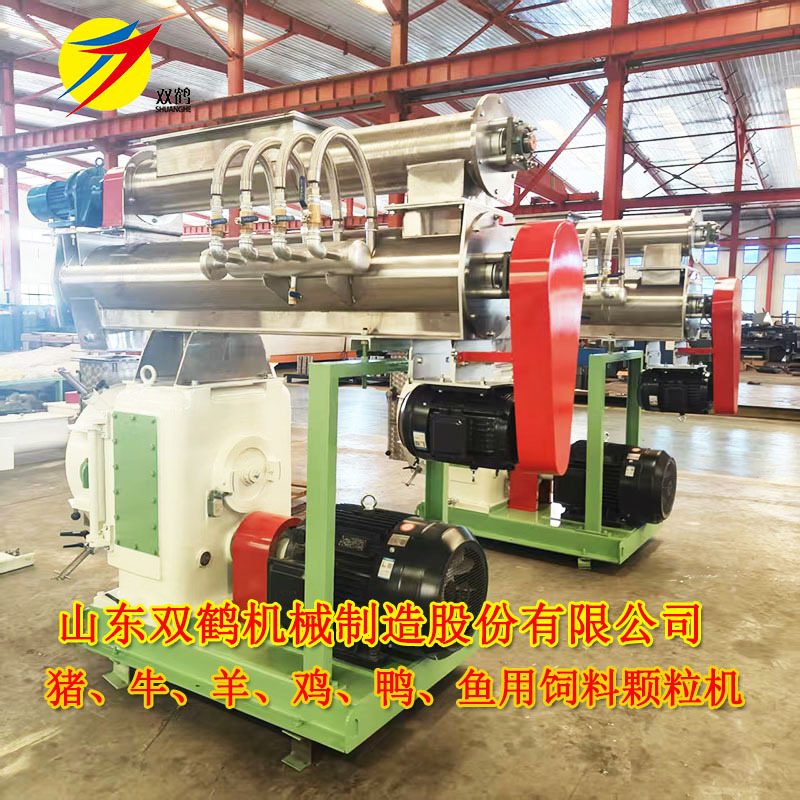 双鹤大型猪饲料颗粒机 时产3吨蛋鸡颗粒饲料机 320环模饲料颗粒机
