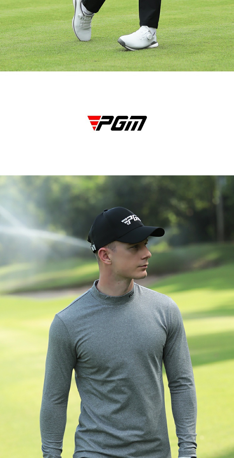 Áo giữ nhiệt golf nam dài tay cổ lọ lót nhung mùa thu đông — Màu xám YF388, YF388 màu đen, YF388 màu trắng chi tiết 6