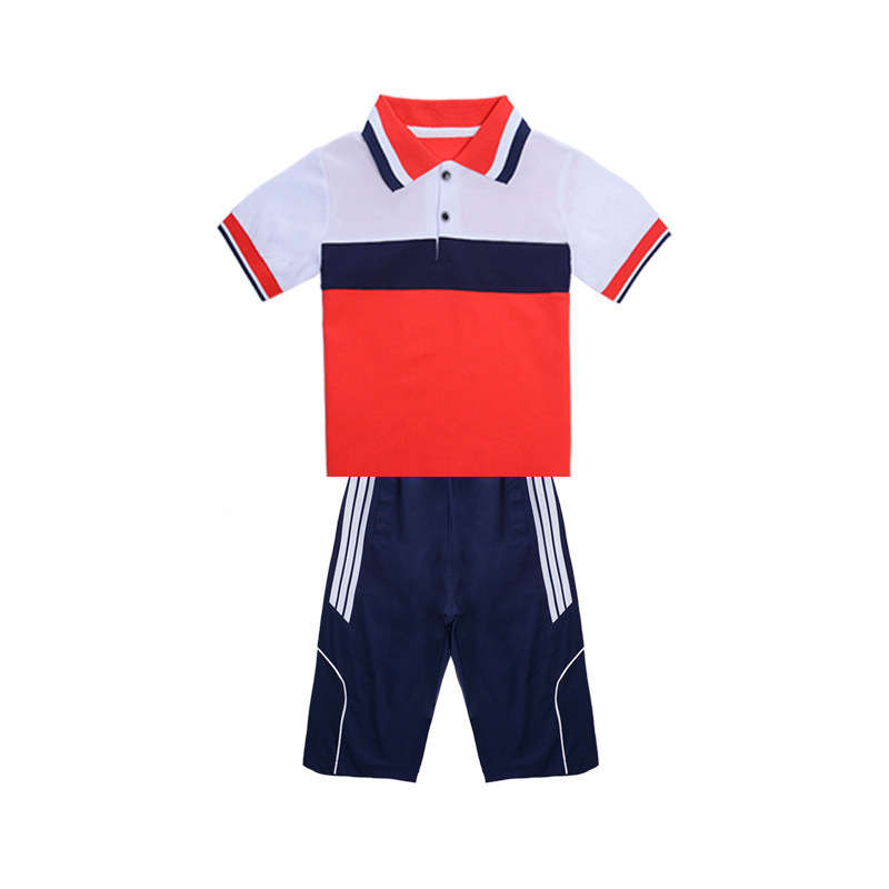 瀾洋貝青少年小学生服中学生制服スポーツスーツ夏服方陣服|undefined