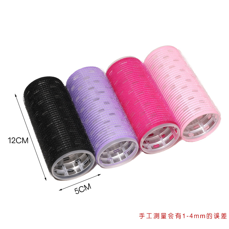 50 × 120 con rizador de flequillo de hoja de aluminio, rizador de cabello esponjoso autoadhesivo, rizador de cabello, techo alto, rollo hueco