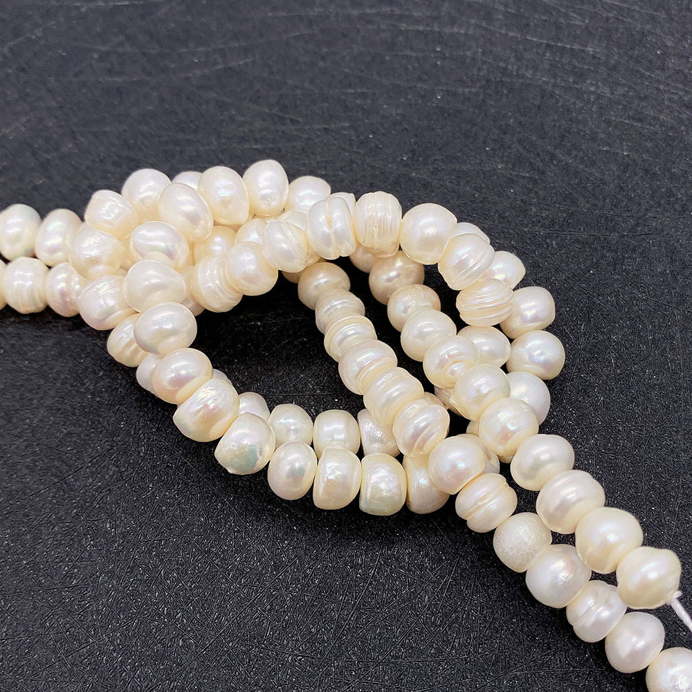 Freshwater Pearl Material 1 String Freshwater Pearl Geometric Necklace Beads
