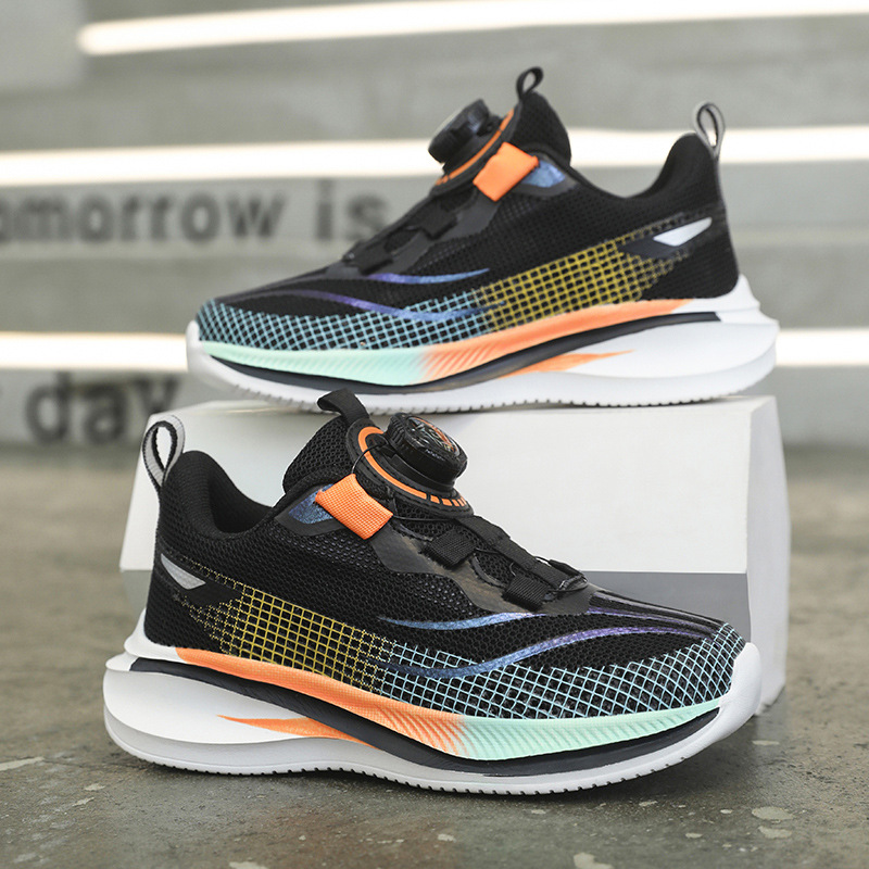 Zapatillas de Running con Cierre Giratorio para Niños de Malla Transpirables para Pista