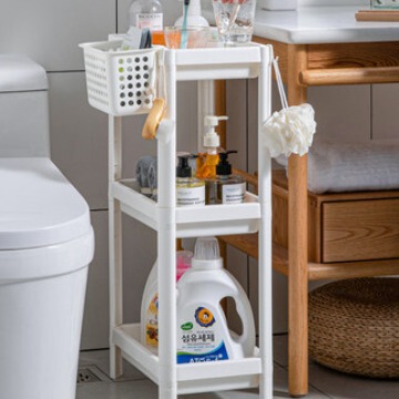 Xingyou Toilet Storage Rack Floor-to-Floor Bathroom Shelf Washbasin Storage Rack Bathroom Toilet Corner Storage Basket