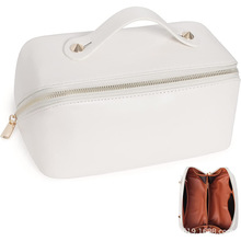 日本简约高端收纳洗漱化妆包方形便携手提休闲家用出口适用洋气