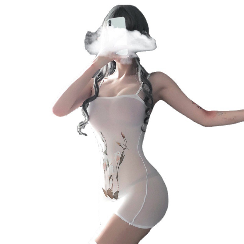 Bolsa de ropa interior sexy Butt Falda corta medias mono sexy impreso transparente coqueteando apretado sexy medias pelo generación